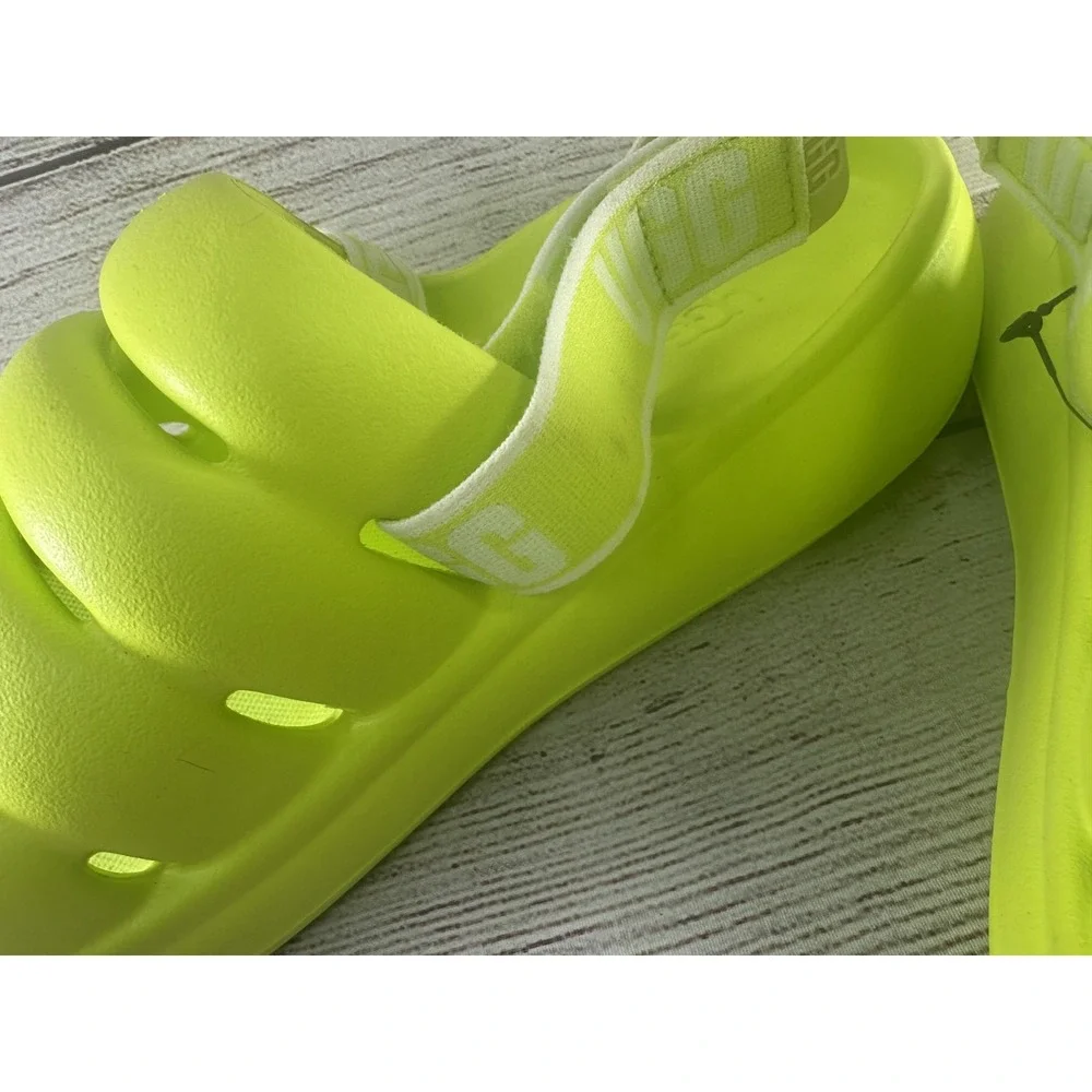 UGG Women's Key Lime Sport Yeah Synthetic Slingback Slide Sandals Size 6